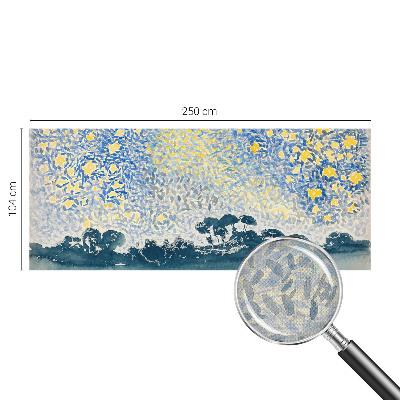 Baby room wall mural with a star abstract design