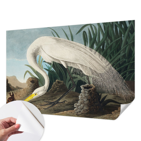 Removable wall mural Majestic heron