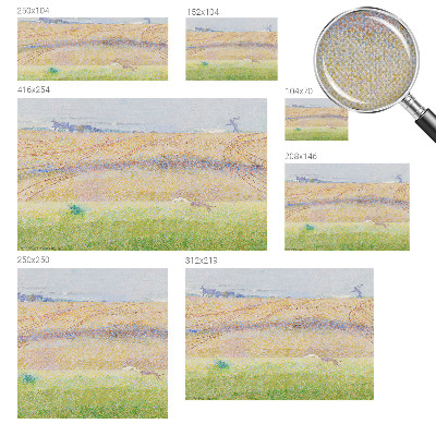 Peel and stick wall mural for living room Summer field