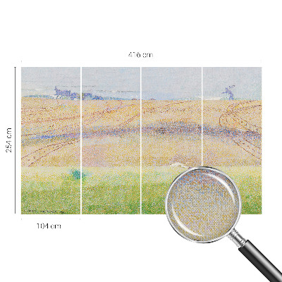 Peel and stick wall mural for living room Summer field