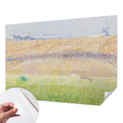 Peel and stick wall mural for living room Summer field