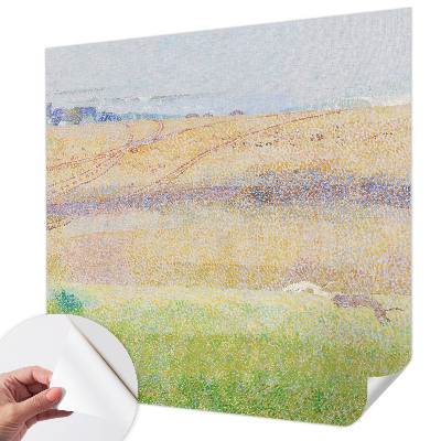 Peel and stick wall mural for living room Summer field