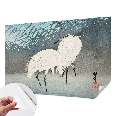 Peel and stick wall mural for kids' room Delicate birds