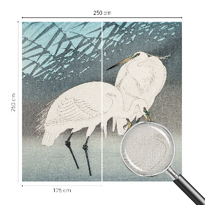 Peel and stick wall mural for kids' room Delicate birds