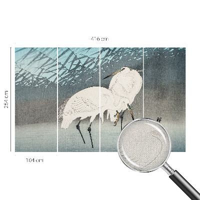 Peel and stick wall mural for kids' room with a delicate bird motif