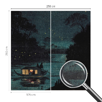 3D photo wallpaper mural Evening lights