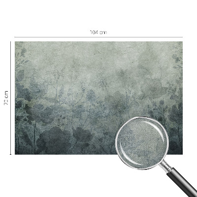 Peel and stick wallpaper mural with an elegant botanical design