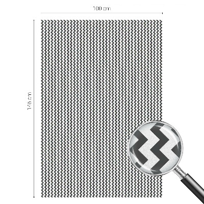 Frosted glass film stained glass effect Zigzag pattern