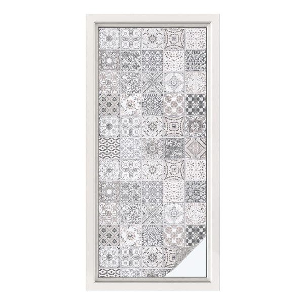 Colored window film stained glass Tiled patterns