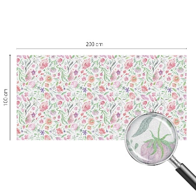 Privacy window film Floral pattern