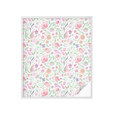 Privacy window film Floral pattern