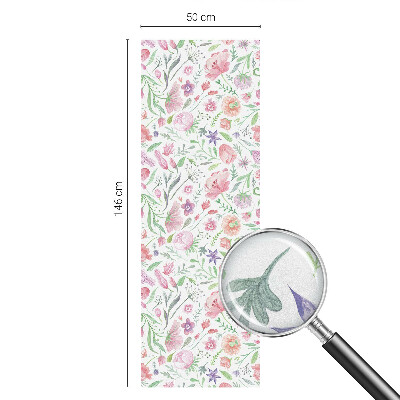 Privacy window film Floral pattern