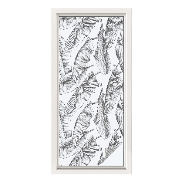 Patterned window film Tropical leaves