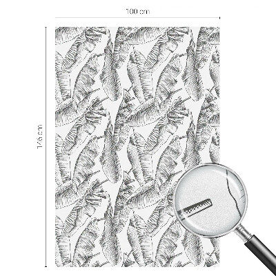 Patterned window film Tropical leaves