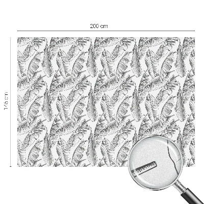 Patterned window film Tropical leaves