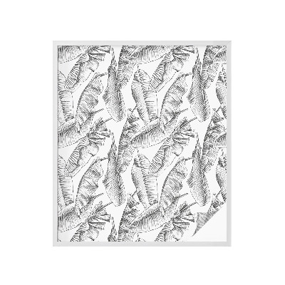 Patterned window film Tropical leaves