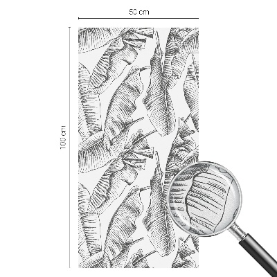 Patterned window film Tropical leaves