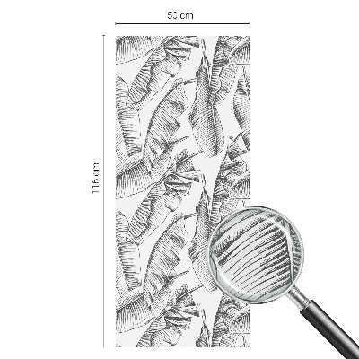 Patterned window film Tropical leaves