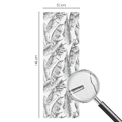 Patterned window film Tropical leaves