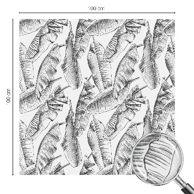 Patterned window film Tropical leaves