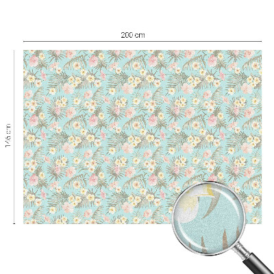 Colored window film stained glass Tropical pattern