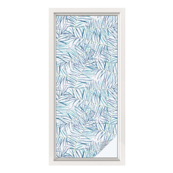 Privacy window film Botanical pattern