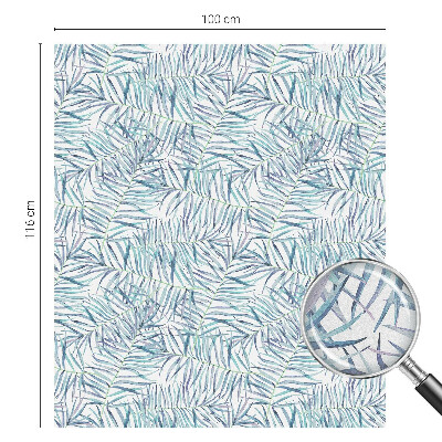 Privacy window film Botanical pattern