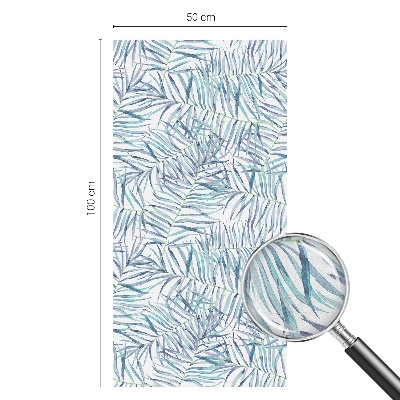 Privacy window film Botanical pattern