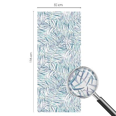 Privacy window film Botanical pattern