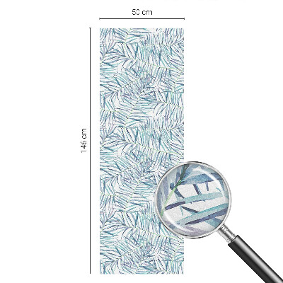 Privacy window film Botanical pattern