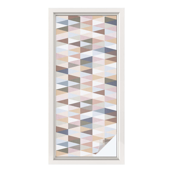 Opaque window film stained glass style Pastel symmetry