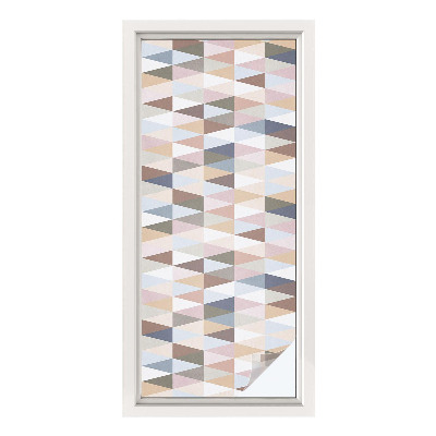 Opaque window film stained glass style Pastel symmetry