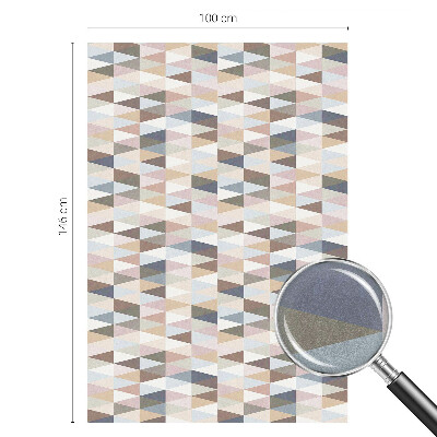 Opaque window film stained glass style Pastel symmetry