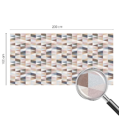 Opaque window film stained glass style Pastel symmetry