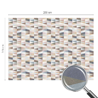 Opaque window film stained glass style Pastel symmetry