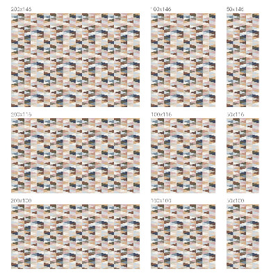 Opaque window film stained glass style Pastel symmetry