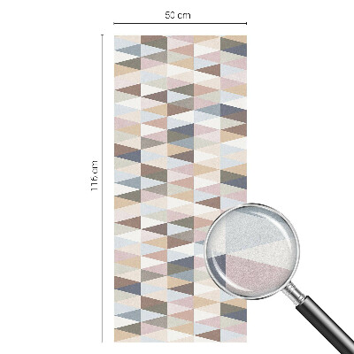 Opaque window film stained glass style Pastel symmetry