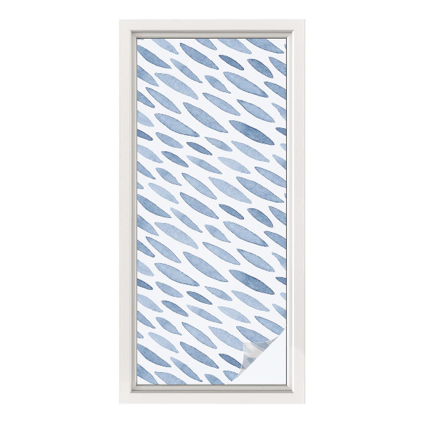 Frosted glass film stained glass effect Blue strokes