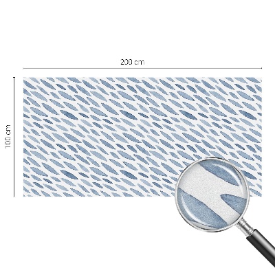 Frosted glass film stained glass effect Blue strokes