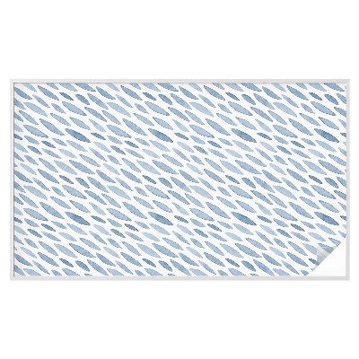 Frosted glass film stained glass effect Blue strokes