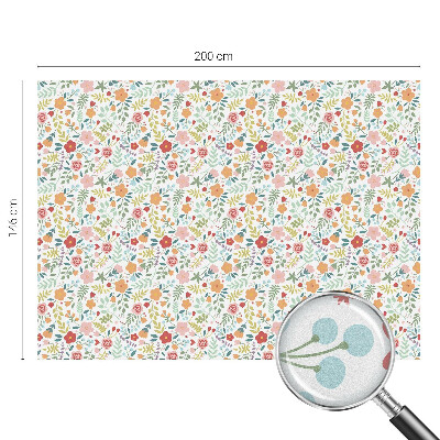 Colored window film stained glass Floral pattern