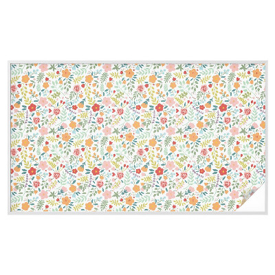 Colored window film stained glass Floral pattern