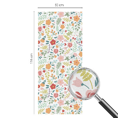Colored window film stained glass Floral pattern