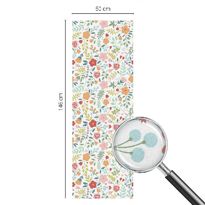 Colored window film stained glass Floral pattern