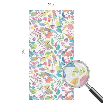 Frosted glass film stained glass effect Colorful composition