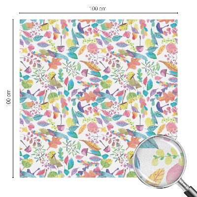 Frosted glass film stained glass effect Colorful composition