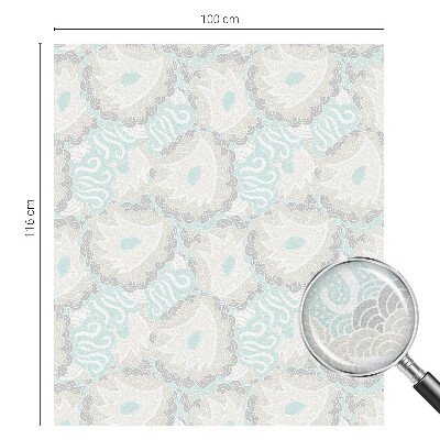 Opaque window film stained glass style Delicate feathers