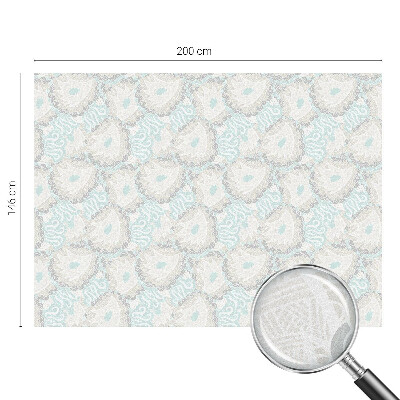 Opaque window film stained glass style Delicate feathers