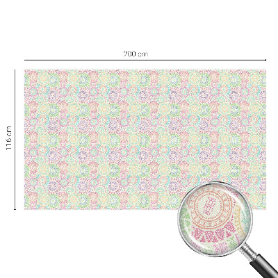 Privacy window film Colorful mandalas