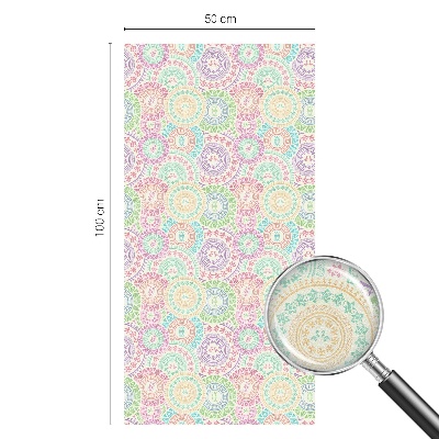 Privacy window film Colorful mandalas